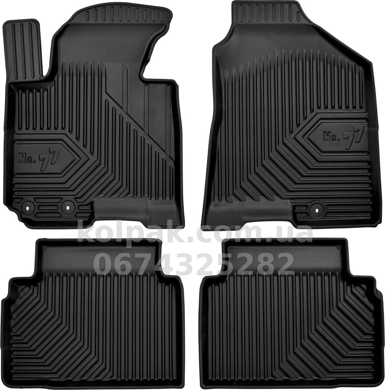 Floor mats for Hyundai IX35 2009-2015, with raised edges, Frogum, FG 77409156 Floor mats for Hyundai IX35 2009-2015, with raised edges, Frogum, FG 77409156 β photo 1