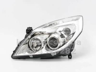 Передня ліва фара Opel Vectra C 2006-2008, H7/H1 із хромованою рамкою, електричне регулювання, Depo, 442-1148L-LDEM1 Передня ліва фара Opel Vectra C 2006-2008, H7/H1 із хромованою рамкою, електричне регулювання, Depo, 442-1148L-LDEM1