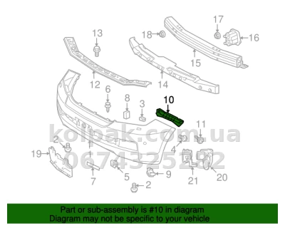 Oryginalny lewy wspornik mocowania przedniego zderzaka Toyota Land Cruiser 200 2007-2015, bok, 5211660181 — zdjęcie 2