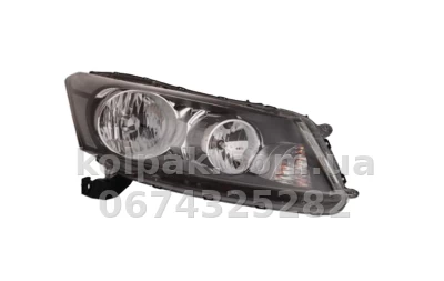 Front right headlight Honda Accord 8 2008-2012 SD USA, electric/manual adjustment, without bulbs (HB4/HB3/WY21W/W5W), white, Depo, 2171165RLDEM2 Front right headlight Honda Accord 8 2008-2012 SD USA, electric/manual adjustment, without bulbs (HB4/HB3/WY21W/W5W), white, Depo, 2171165RLDEM2 β photo 2