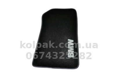 Ворсові килимки в салон BMW 3-Series Е90/Е91/Е92 2005-2012, чорні, 5 шт., AVTM BLCCR1041 — фото 3