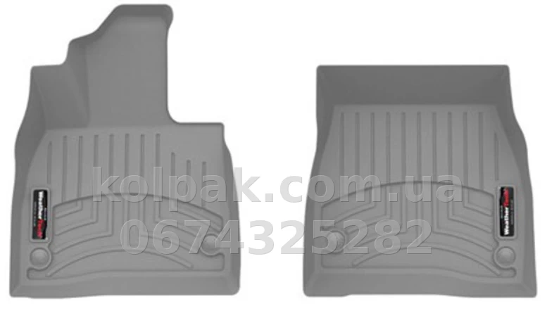 Килимки в салон Mercedes-Benz EQS SUV 2023- передні, сірі Weathertech 4617731 Килимки в салон Mercedes-Benz EQS SUV 2023- передні, сірі Weathertech 4617731 — фото 1