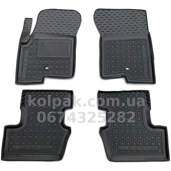 Floor mats for Jeep Compass 2011-2016, (driver's mat with 1 retainer), 4 pcs, Avto-Gumm, 11852 Floor mats for Jeep Compass 2011-2016, (driver's mat with 1 retainer), 4 pcs, Avto-Gumm, 11852 β photo 1