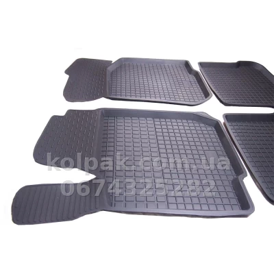 Floor mats for Skoda Octavia Tour 1996-2004/Volkswagen Golf 4 1997-2003/Bora 1998-2005/Seat Toledo 1999-2004, with raised edges, 4 pcs, Polytep, 43851 — photo 4