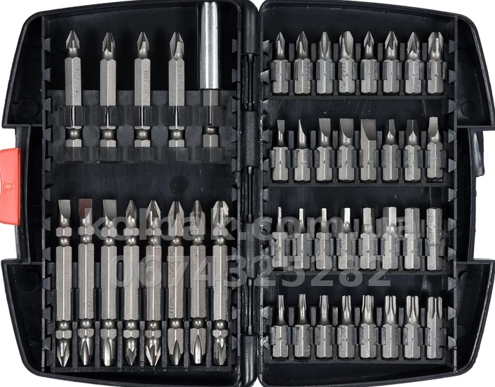 Bit set 45 pcs (TORX, HEX, PZ2, PH2, SQ, PZ3, PH1, PH3, PZ1, PZ0, PH0, SL4, SL6, SL7, SL5, SL3) Yato YT-04620 Bit set 45 pcs (TORX, HEX, PZ2, PH2, SQ, PZ3, PH1, PH3, PZ1, PZ0, PH0, SL4, SL6, SL7, SL5, SL3) Yato YT-04620 β photo 1