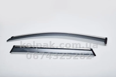 Дефлектори вікон Honda CRV 2017–2023 HAVOC — з хромованою смугою Дефлектори вікон Honda CRV 2017–2023 HAVOC — з хромованою смугою — фото 3