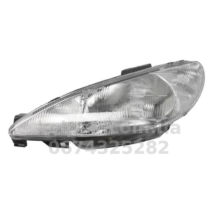 Передня ліва фара Peugeot 206 1998-, H4, електричне регулювання, Depo, 550-1120L-LD-EM Передня ліва фара Peugeot 206 1998-, H4, електричне регулювання, Depo, 550-1120L-LD-EM — фото 1