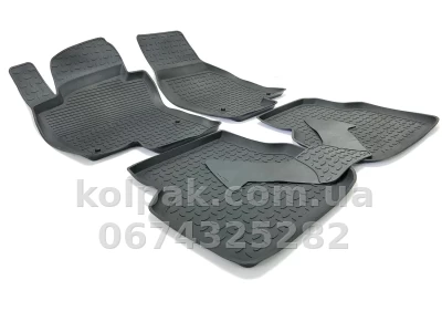 Floor mats for Volkswagen Jetta 2011-2018, Rubber, 5 pcs, Seintex, 82571 — photo 2