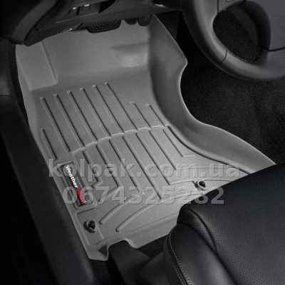 Килимки в салон Lexus IS 2005-2012, AWD, з бортиком, передні, сірі, Weathertech 462041 — фото 2