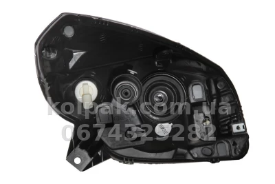 Передня ліва фара Dacia Sandero/Renault Sandero 2008-2011, H4, чорна рамка, електричне/механічне регулювання, Depo, 551-1170L-LDEM2 Передня ліва фара Dacia Sandero/Renault Sandero 2008-2011, H4, чорна рамка, електричне/механічне регулювання, Depo, 551-1170L-LDEM2 — фото 2