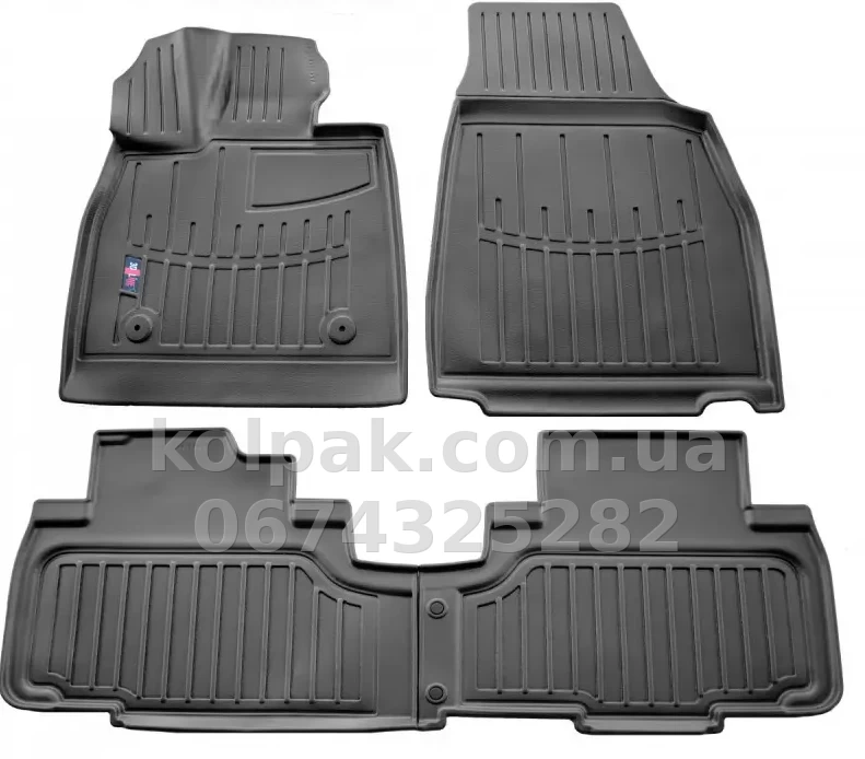 Polyurethane floor mats for BYD Tang 2021-, with raised edges, 4 pcs, Stingray, 5068014 Polyurethane floor mats for BYD Tang 2021-, with raised edges, 4 pcs, Stingray, 5068014 β photo 1