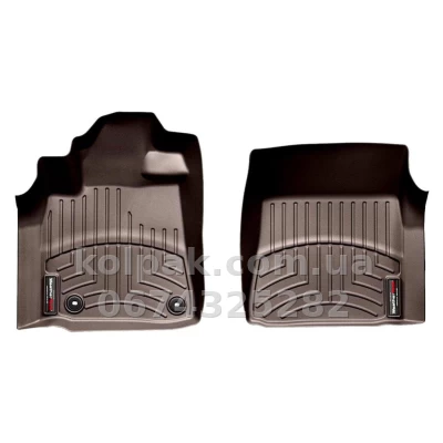 Килимки в салон Toyota Sequoia/Tundra 2013-, з бортиком, передні, какао, Weathertech 474081