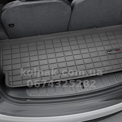 Boot mat for Tesla Model X 2017-, with third row, black, WeatherTech 40859 — photo 2