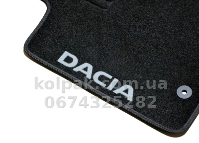 Ворсові килимки в салон Dacia Logan 2004-2012, чорні, 5 шт., AVTM BLCCR1113 — фото 8