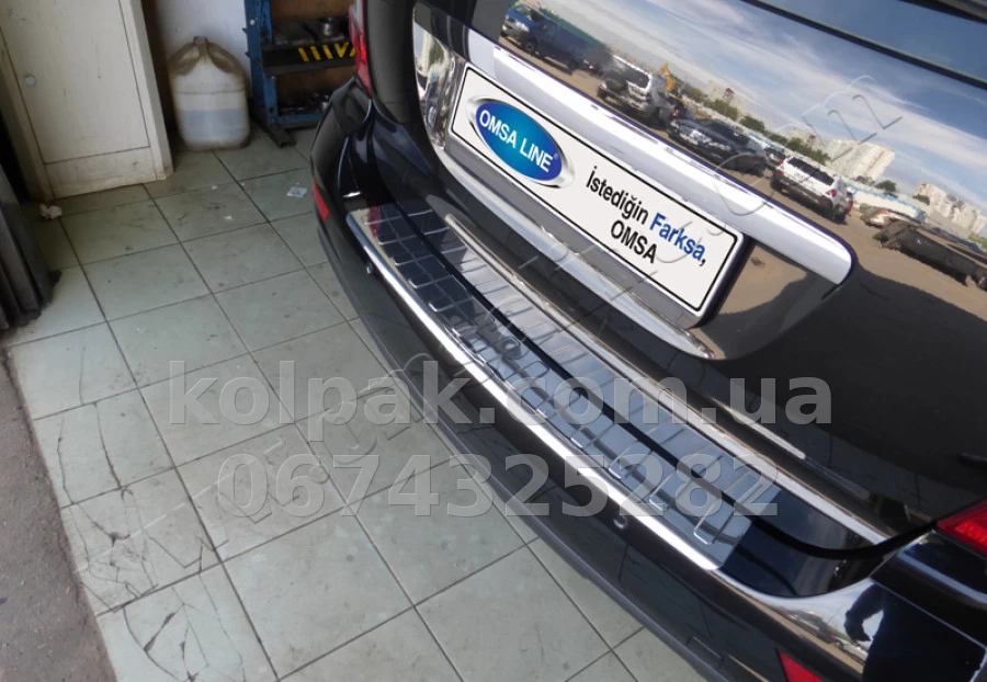 Chrome rear bumper protector Mercedes-Benz ML/W164 SUV 2005-2011, OmsaLine, 4710093 Chrome rear bumper protector Mercedes-Benz ML/W164 SUV 2005-2011, OmsaLine, 4710093 β photo 1