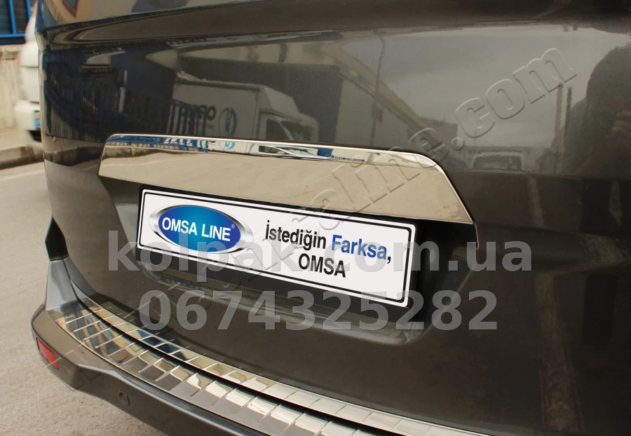 Chrome number plate trim Ford Courier 2014-, OmsaLine, 2625054 Chrome number plate trim Ford Courier 2014-, OmsaLine, 2625054 β photo 1