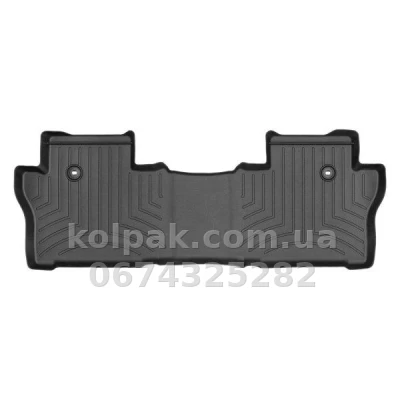 Килимки в салон Honda Pilot 2015-, 7 місць, з бортиком, задні, чорні, Weathertech 448395