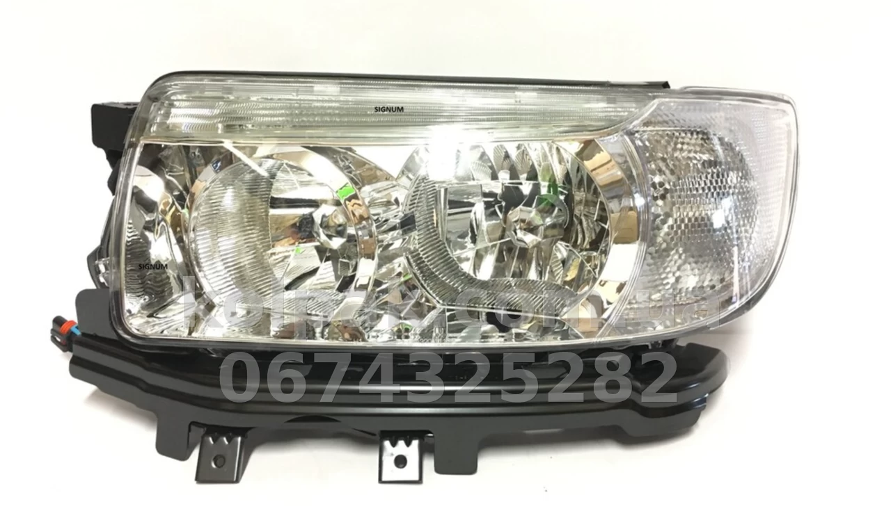 Передня ліва фара Subaru Forester (SG) 2006-2008, електричне регулювання, із коректором, без ламп (H1/HB3/WY21W/W5W), Depo, 1201101LMLDEM Передня ліва фара Subaru Forester (SG) 2006-2008, електричне регулювання, із коректором, без ламп (H1/HB3/WY21W/W5W), Depo, 1201101LMLDEM — фото 1