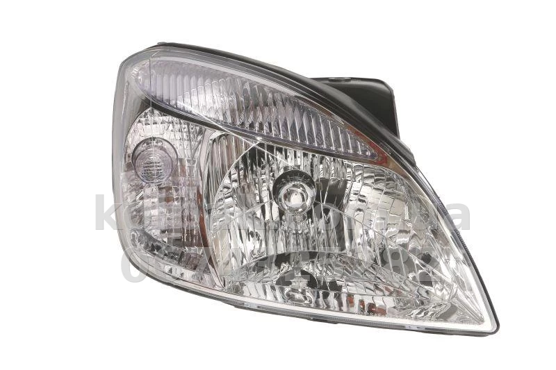 Front right headlight Kia Rio 2 2005-2010, H4, with white indicator lens, manual adjustment, Depo, 223-1123R-LD-E Front right headlight Kia Rio 2 2005-2010, H4, with white indicator lens, manual adjustment, Depo, 223-1123R-LD-E β photo 1