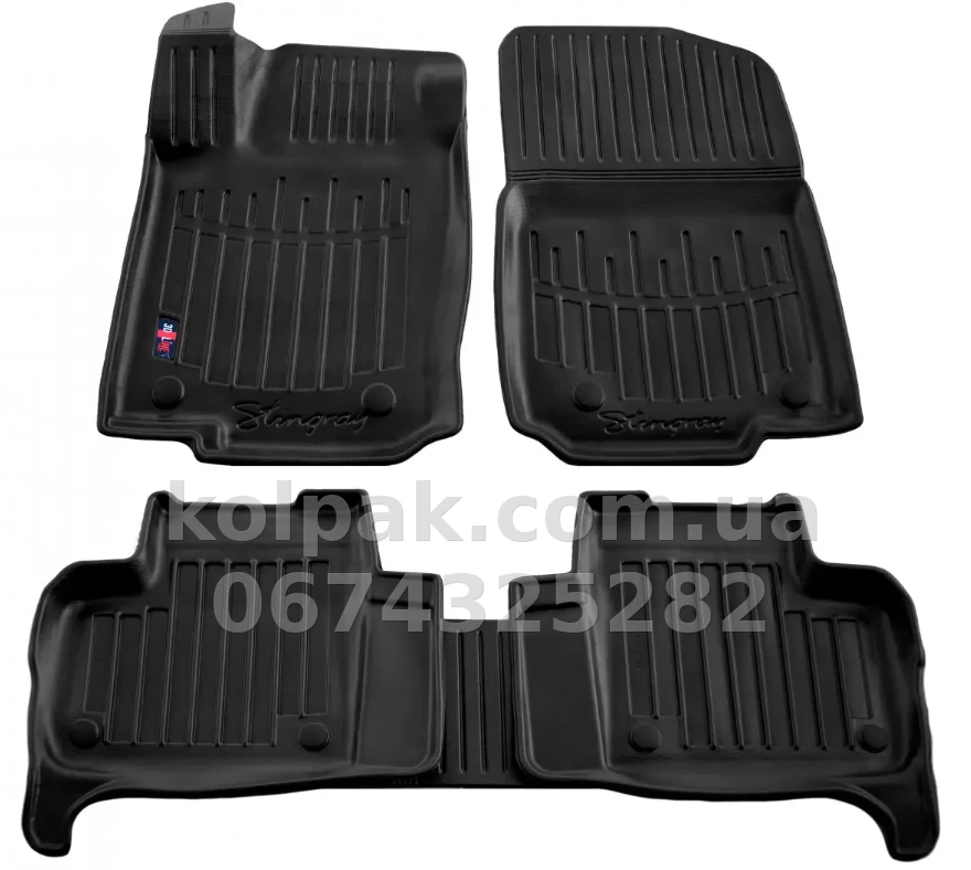 Floor mats for Mercedes-Benz ML-Class W166 2011-2015/GLE 2015-2018/GLE C292 Coupe 2015-2019/GL X166 2012-2015/GLS W166 2015-2019, with raised edges, Stingray, 5012015 Floor mats for Mercedes-Benz ML-Class W166 2011-2015/GLE 2015-2018/GLE C292 Coupe 2015-2019/GL X166 2012-2015/GLS W166 2015-2019, with raised edges, Stingray, 5012015 β photo 1