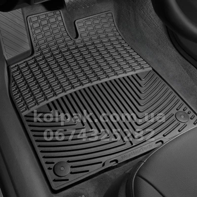 Floor mats for Audi A6 2012-, front, black, Weathertech W300 — photo 2