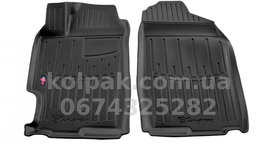 Polyurethane floor mats for Mazda 6 GG/GY 2002-2008, with raised edges, 2 pcs, Stingray, 5011082 Polyurethane floor mats for Mazda 6 GG/GY 2002-2008, with raised edges, 2 pcs, Stingray, 5011082 β photo 1