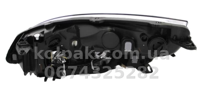 Front right headlight Renault Grand Scenic 3 2009-2012, H7/H7, electric adjustment, black frame, Depo, 551-1177R-LDEM2 — photo 2