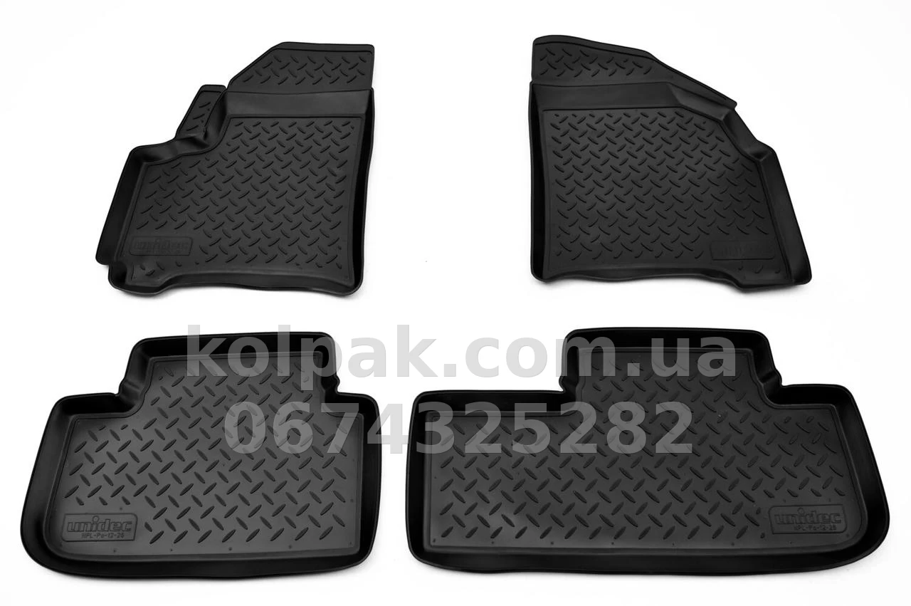 Polyurethane floor mats for Chevrolet Rezzo 2004-2008, Norplast, NPL-Po-12-26 Polyurethane floor mats for Chevrolet Rezzo 2004-2008, Norplast, NPL-Po-12-26 β photo 1