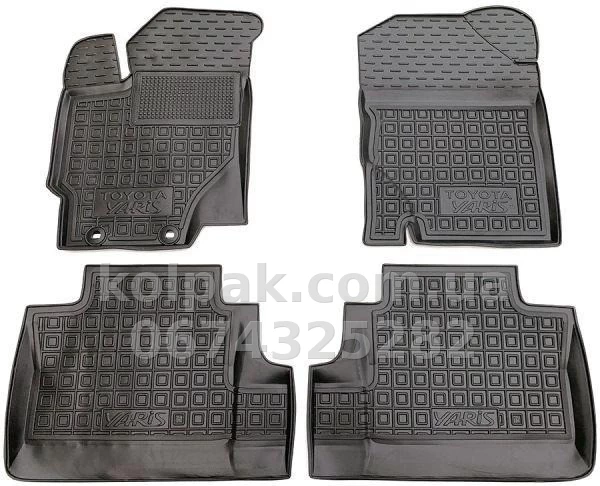 Polyurethane floor mats for Toyota Yaris 3 2014-, L.Locker, 209070201 Polyurethane floor mats for Toyota Yaris 3 2014-, L.Locker, 209070201 β photo 1