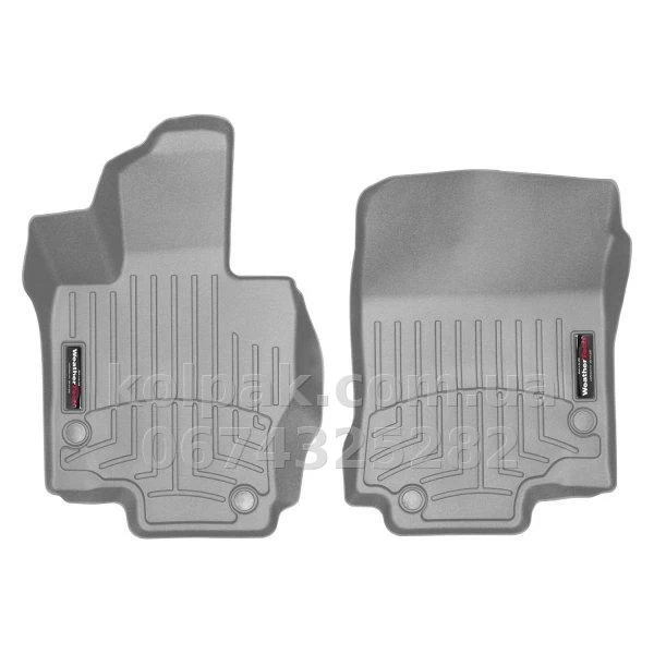 Килимки в салон Mercedes-Benz GLE-Class V167/GLS-Class X167 2019-, з бортиком, передні, сірі, Weathertech 4615331 Килимки в салон Mercedes-Benz GLE-Class V167/GLS-Class X167 2019-, з бортиком, передні, сірі, Weathertech 4615331 — фото 1