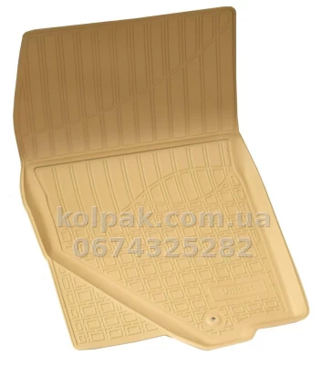 Polyurethane floor mats for Infiniti FX50 S51 2012-/QX70 2013-, beige, Norplast, NPA10-C33-530B — photo 3