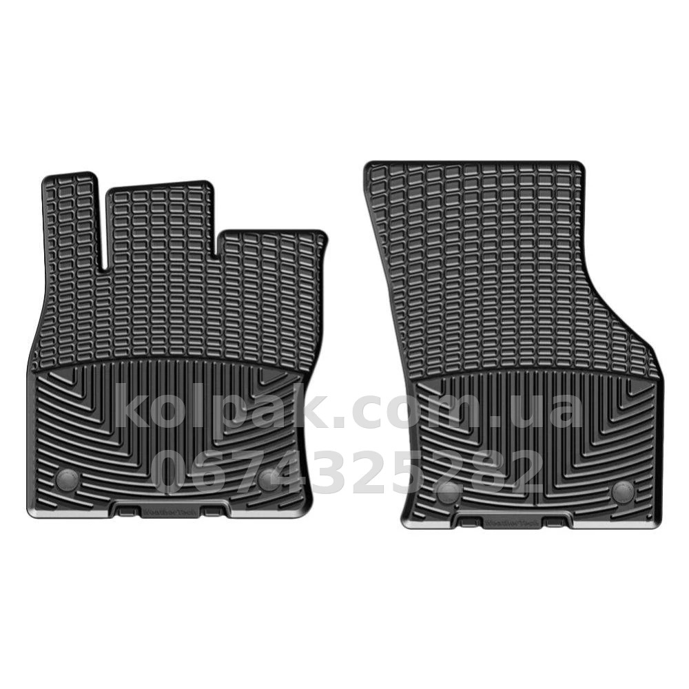 Floor mats for Volkswagen Golf 7 2013-, for clips, front, black, Weathertech W350 Floor mats for Volkswagen Golf 7 2013-, for clips, front, black, Weathertech W350 β photo 1