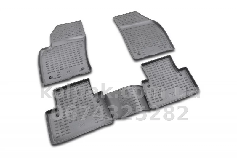 Polyurethane floor mats for Volvo S40 2004-, 4 pcs, Novline, NLC.50.01.210 Polyurethane floor mats for Volvo S40 2004-, 4 pcs, Novline, NLC.50.01.210 β photo 1
