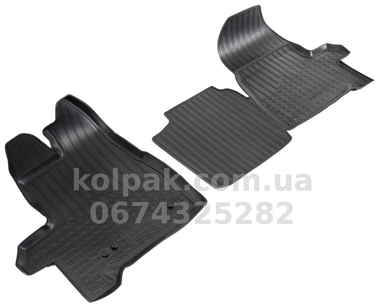 Polyurethane floor mats for Ford Transit Tourneo Custom 2013-, short wheelbase, front, Norplast, NPA01-C22-750 Polyurethane floor mats for Ford Transit Tourneo Custom 2013-, short wheelbase, front, Norplast, NPA01-C22-750 β photo 1
