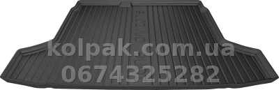 Boot mat for Peugeot 508 SD 2010-2018, without two-level boot floor, with spare wheel, Dry-Zone, Frogum FG DZ549963 — photo 2