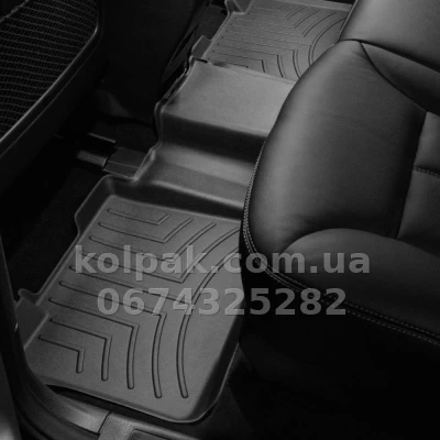 Килимки в салон Mercedes-Benz GL-Class/ML-Class 2005-, з бортиком, задні, чорні, Weathertech 440162 Килимки в салон Mercedes-Benz GL-Class/ML-Class 2005-, з бортиком, задні, чорні, Weathertech 440162 — фото 2