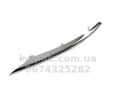 Лівий молдинг переднього бампера Volkswagen Touareg 2007-2009, хром, AVTM, 7L6853241A2ZZ, 187410911