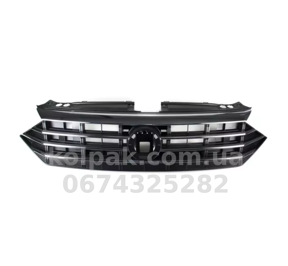Radiator grille Volkswagen Jetta 7 2018-, excluding GLI, black, AVTM, 187447992 Radiator grille Volkswagen Jetta 7 2018-, excluding GLI, black, AVTM, 187447992 β photo 1