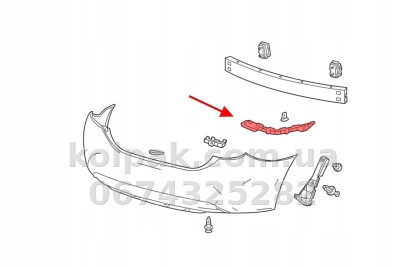 Праве кріплення заднього бампера Toyota Corolla 2016-2019, EUR, AVTM, 5257502120, 187046966 Праве кріплення заднього бампера Toyota Corolla 2016-2019, EUR, AVTM, 5257502120, 187046966 — фото 2