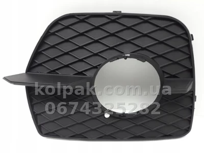 Права решітка бампера BMW X6 E71 2012-2014, з отв. для протитуманної фари, чорна, крім M-Sport, AVTM, 51117188384, 181414912