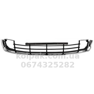 Bumper grille Skoda Superb 3T 2008-2013, centre, with chrome moulding, AVTM, 3T08536779B9, 6400 915 Bumper grille Skoda Superb 3T 2008-2013, centre, with chrome moulding, AVTM, 3T08536779B9, 6400 915 β photo 2