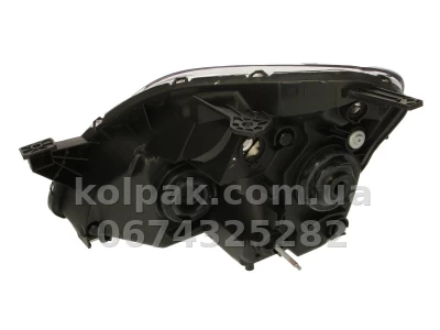 Передня фара Honda CR-V 2 2004-2006, права H1/H1, з білим покажчиком повороту, електричне регулювання, Depo, 217-1154R-LD-EM — фото 2