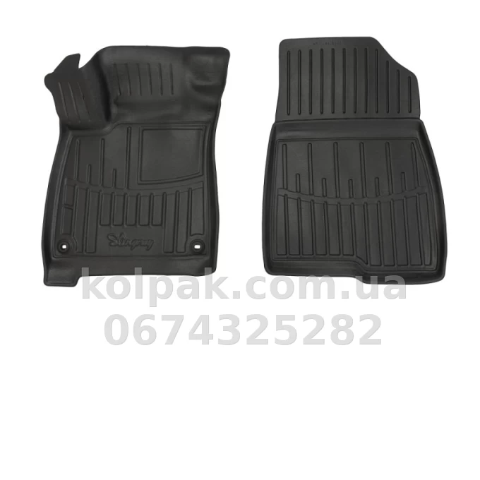 Polyurethane floor mats for Honda Accord 10 2017-2022 with raised edges, 2 pcs Stingray 5008162 Polyurethane floor mats for Honda Accord 10 2017-2022 with raised edges, 2 pcs Stingray 5008162 β photo 1