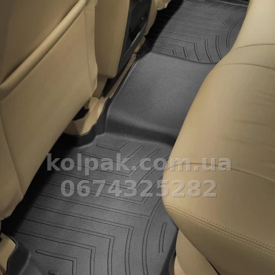 Floor mats for Land Rover Discovery 2005-2012, with raised edges, rear, black, Weathertech 440462 Floor mats for Land Rover Discovery 2005-2012, with raised edges, rear, black, Weathertech 440462 β photo 2
