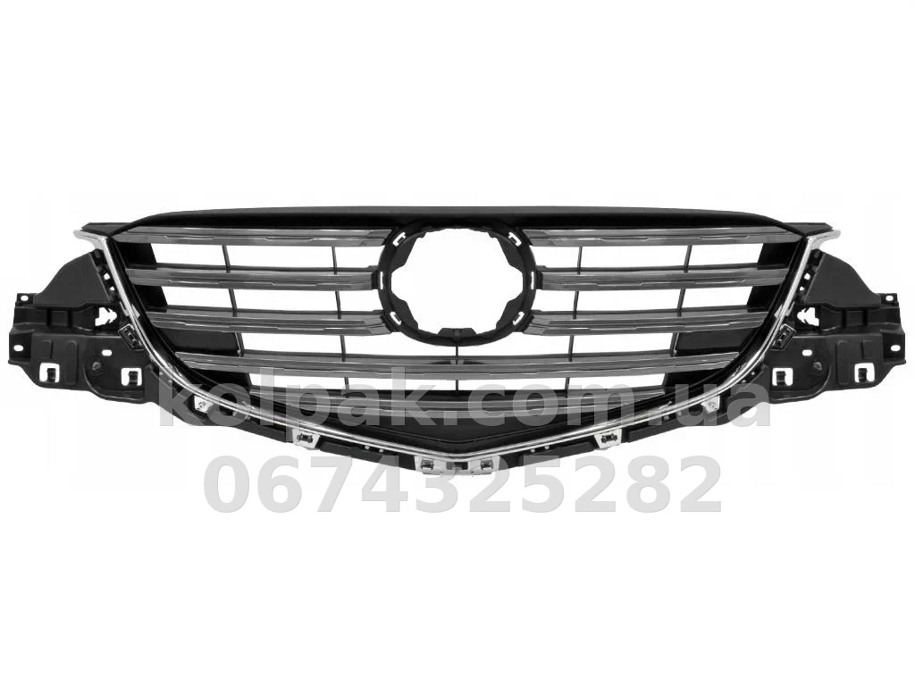 Решітка радіатора Mazda CX-5 2015-2016, із хромованим молдингом, AVTM, 184421991 Решітка радіатора Mazda CX-5 2015-2016, із хромованим молдингом, AVTM, 184421991 — фото 1