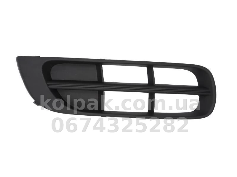 Right bumper grille Skoda Fabia/Roomster 2007-2010, excluding RS, without fog light opening, AVTM, 5J08073689B9, 6408 914 Right bumper grille Skoda Fabia/Roomster 2007-2010, excluding RS, without fog light opening, AVTM, 5J08073689B9, 6408 914 β photo 1