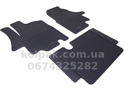 Floor mats for Renault Master 2/Opel Movano 1/Nissan Interstar 1 1998-, 3 pcs, Polytep, 85232 — photo 2
