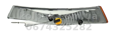 Right indicator light Nissan Primastar/Renault Trafic 2002-2007, below the headlight, yellow, without bulb holder, Depo, 551-1608R-UE-Y Right indicator light Nissan Primastar/Renault Trafic 2002-2007, below the headlight, yellow, without bulb holder, Depo, 551-1608R-UE-Y β photo 2