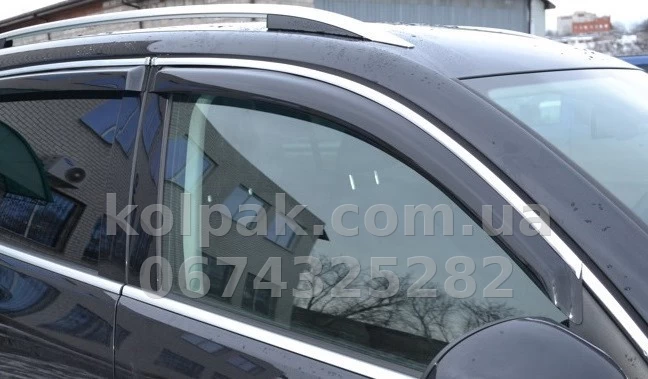 Window wind deflectors for (with chrome moulding) Lexus RX 300/350/400 2015- LE24-M HIC Window wind deflectors for (with chrome moulding) Lexus RX 300/350/400 2015- LE24-M HIC β photo 1
