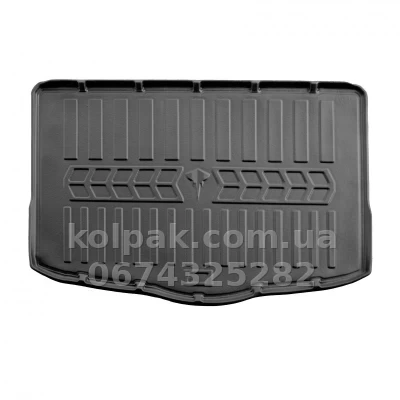 Polyurethane boot mat for Nissan Qashqai J11 2017-2021, lower shelf, with raised edges, Stingray 6014221 — photo 2